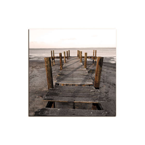 Obraz na plátně - Přírodní rezervace a molo - čtverec